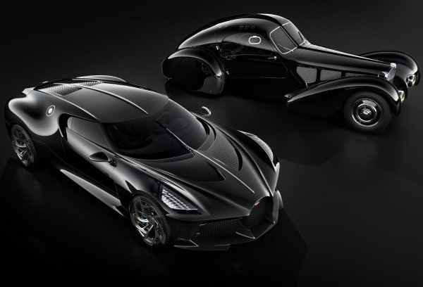 Когато Bugatti представя единствения по рода си &bdquo;La Voiture Noire&ldquo; на автомобилното изложение в Женева през 2019 г., това става и най-скъпата кола в света, на цена от 14 милиона евро . Но не се продава. Въпреки че само при вида му мнозина баровци вадят чековете и питат къде да преведат парите!

Очевидно е специална поръчка от анонимен клиент на марката с хубави приходи. Някои твърдят, че е португалската футболна звезда Кристиано Роналдо. Според други поръчката е дадена на Bugatti от семейство Ротшилд (което между другото притежава едно от двете оцелели Bugatti Type 57 Atlantic, вдъхновили La Voiture Noire). И до днес обаче никой не е открил истинския собственик.

